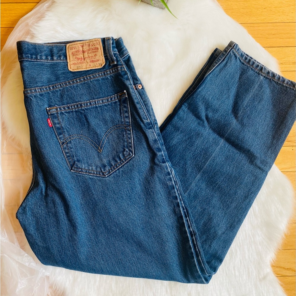 Levi's Relaxed Blue Denim Jeans Classic Style 36 x 30